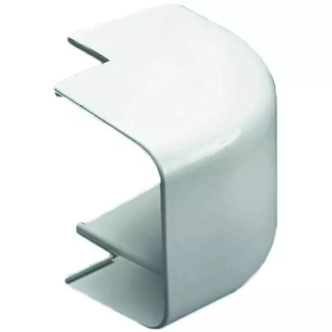 Climaplus airco leidinggoot Haakse buitenbocht 125 x 75mm RAL 9010 WIT