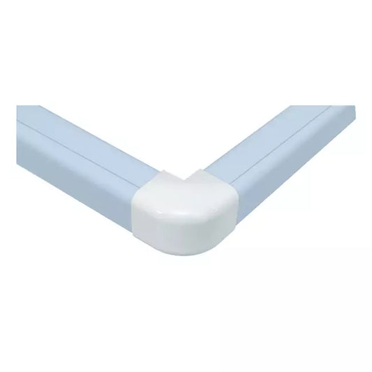 Climaplus airco leidinggoot Buitenbocht 90x65mm RAL 9010 WIT