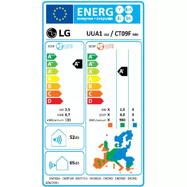 LG Cassette airco met afdekplaat CT18F-Compact R32 5,0 kW set