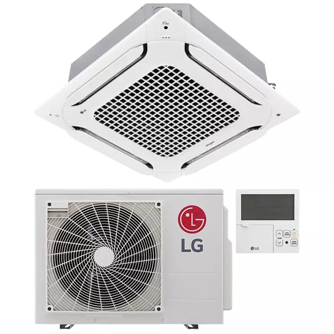 LG Cassette airco met afdekplaat CT12F-S R32 3,5 kW set