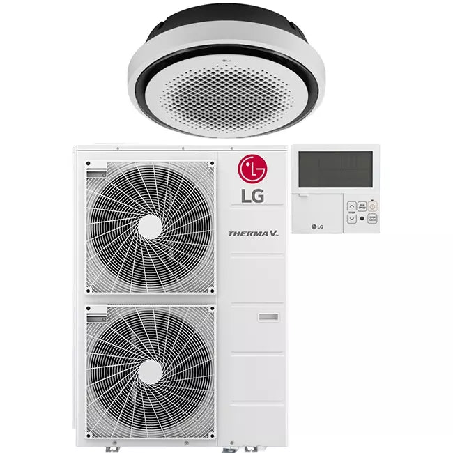 LG Cassette ROND airco met afdekplaat UT48F-S R32 13,4 kW set