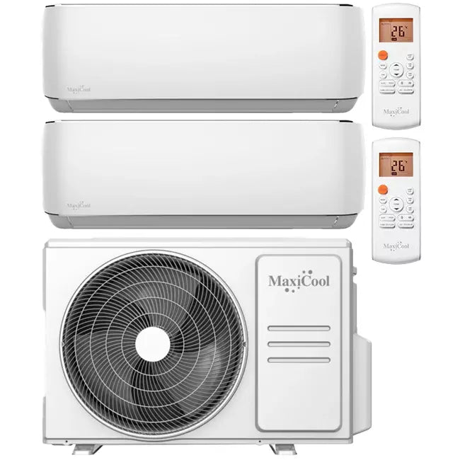 MaxiCool AURORA Multi split airco R32 1x2,5 kW + 1x3,5 kW set