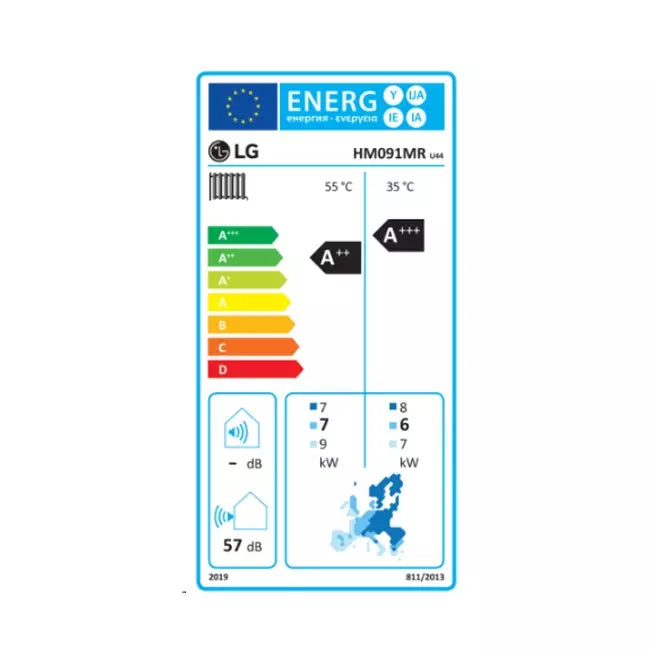 LG Therma-V Monobloc S warmtepomp 380V R32 9,0 kW