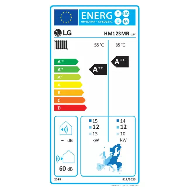 LG Therma-V Monobloc S warmtepomp 380V R32 12,0 kW