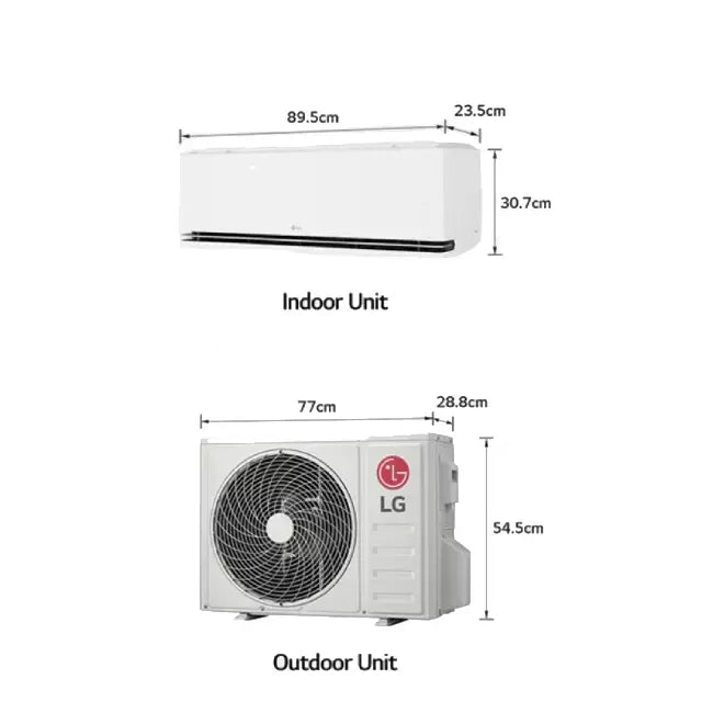 LG Dualcool Deluxe Dual Inverter airco R32 7,0 kW set