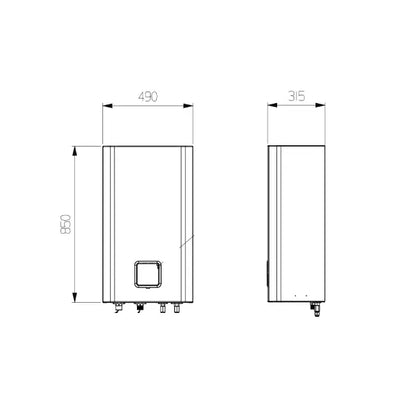 LG Therma-V Hydrobox Lucht-Water warmtepomp 230V
