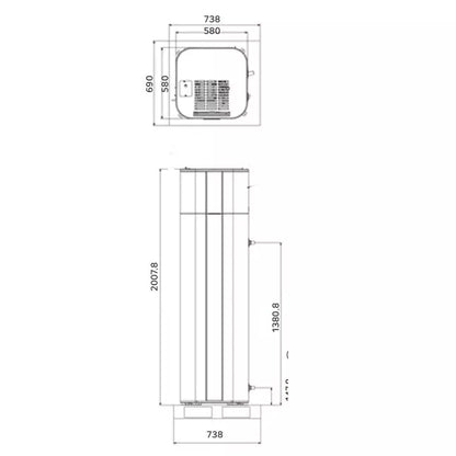 LG Inverter warmtepompboiler 200L 230V - WH20S